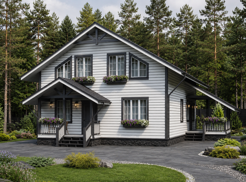 Проект дома из бруса «Рубеж» 180 м² — 9690000 ₽ | Скрижалъ
