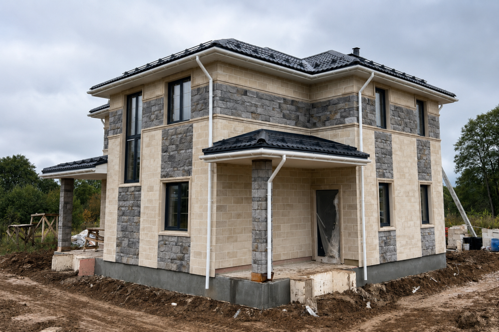 Проект дома из газобетона «Сенеж» 177 м² — 7650000 ₽ | Скрижалъ