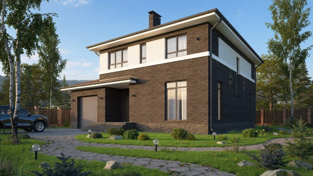 Проект дома из газобетона «Белояр» 199 м² — 7690000 ₽ | Скрижалъ