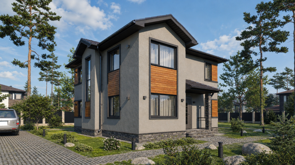 Проект дома из газобетона «Камея» 196 м² — 7520000 ₽ | Скрижалъ