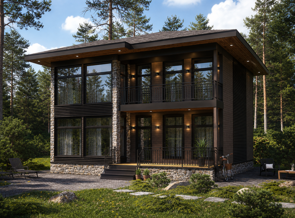 Проект каркасного дома «Сивер» 156 м² — 6590000 ₽ | Скрижалъ