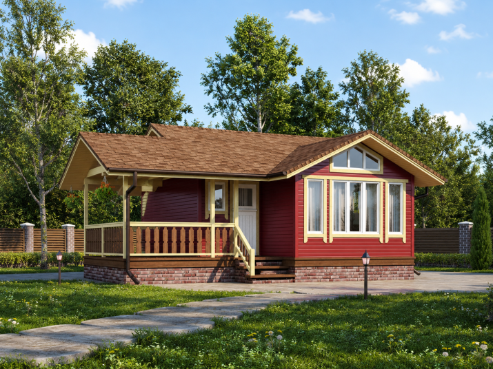 Проект бани «Румень» 34,21 м² со вторым светом по цене 2420000 ₽ | Скрижалъ