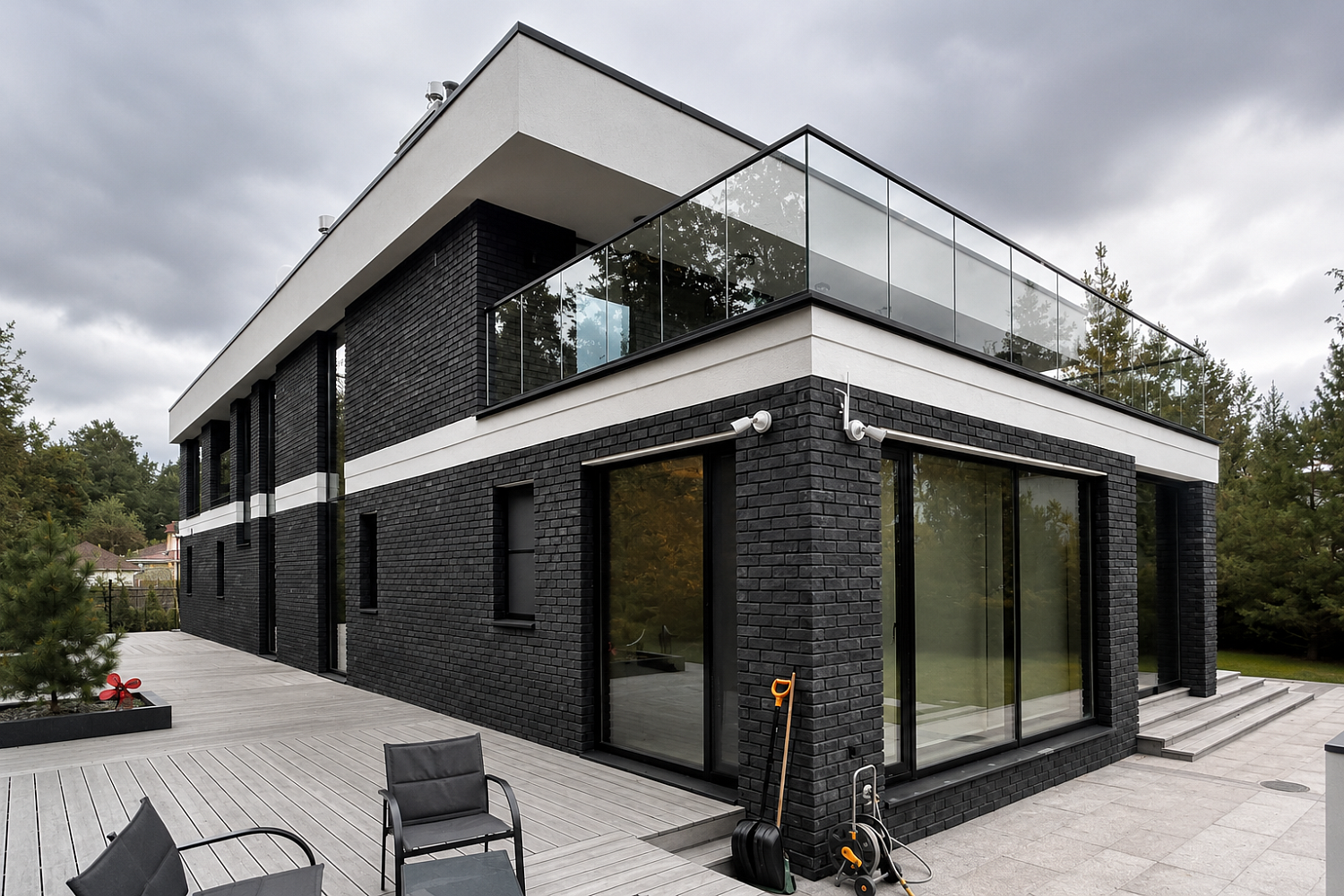 Проект большого двухэтажного дома из газобетона «Вельгорье»