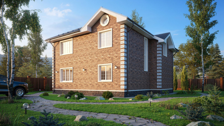 Проект дома из кирпича «Белогорка» 223,5 м² — 8450000 ₽ | Скрижалъ