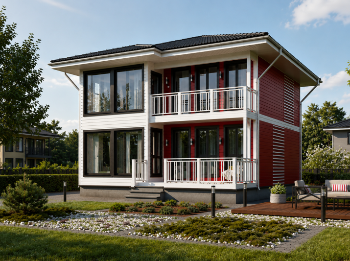 Проект дома из бруса «Дубрава» 156 м² — 9390000 ₽ | Скрижалъ